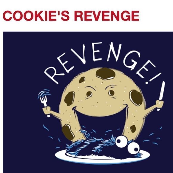 Snorgtees Cookies Revenge Cookie Monster TShirt S - Picture 6 of 7